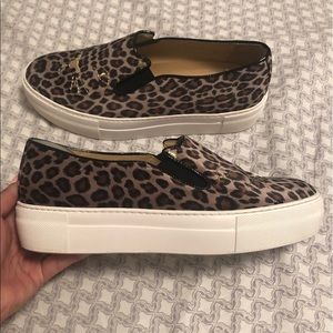 Charlotte Olympia leopard print platform sneakers